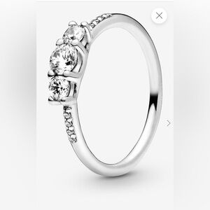 Pandora - Clear Three Stone Ring